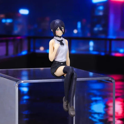 Reze Bomb Girl Sitting Chainsaw Man Anime Figure Model Statue PVC 4" [No Box]