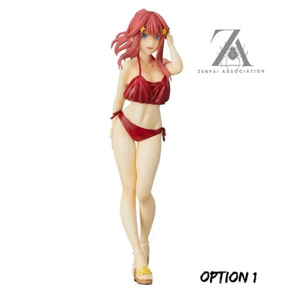 Nakano Sisters Bikini Quintessential Quintuplets Kawaii Anime Figures PVC 6” [No Box]