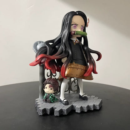 Nezuko Anya Forger Outfit Demon Slayer Anime Kawaii Figure PVC 5" [Boxed]