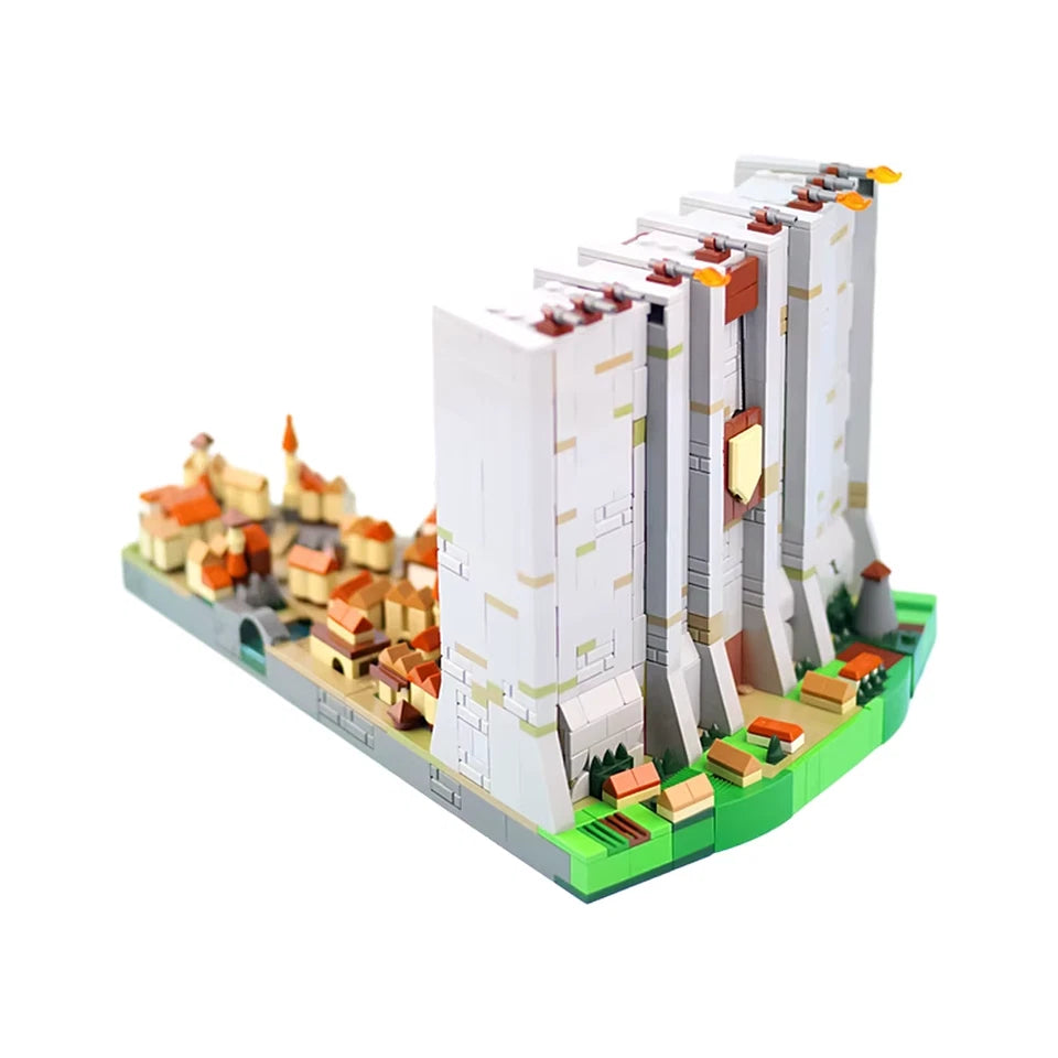 Wall Maria Attack on Titan AOT Anime Building Blocks 1068 pcs 6.6" [No Box]