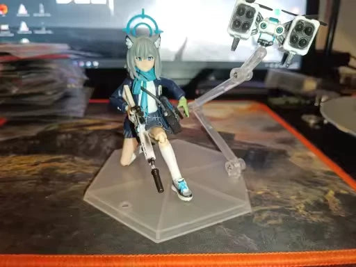 Sunaookami Shiroko Blue Archive Blue Adjustable Anime Figure PVC 5.9" [Boxed]