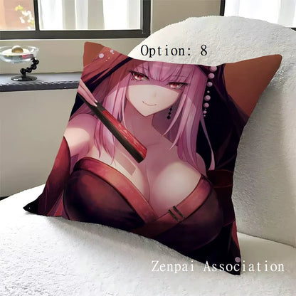 Mori Calliope Vocaloid Hololive Soft Pillow Cushion Cover 1.5 x 1.5 ft