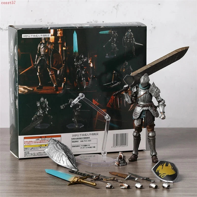 Knight Fluted Armor Dark Souls Adjustable Collectible Figure PVC 5.9" [Boxed]
