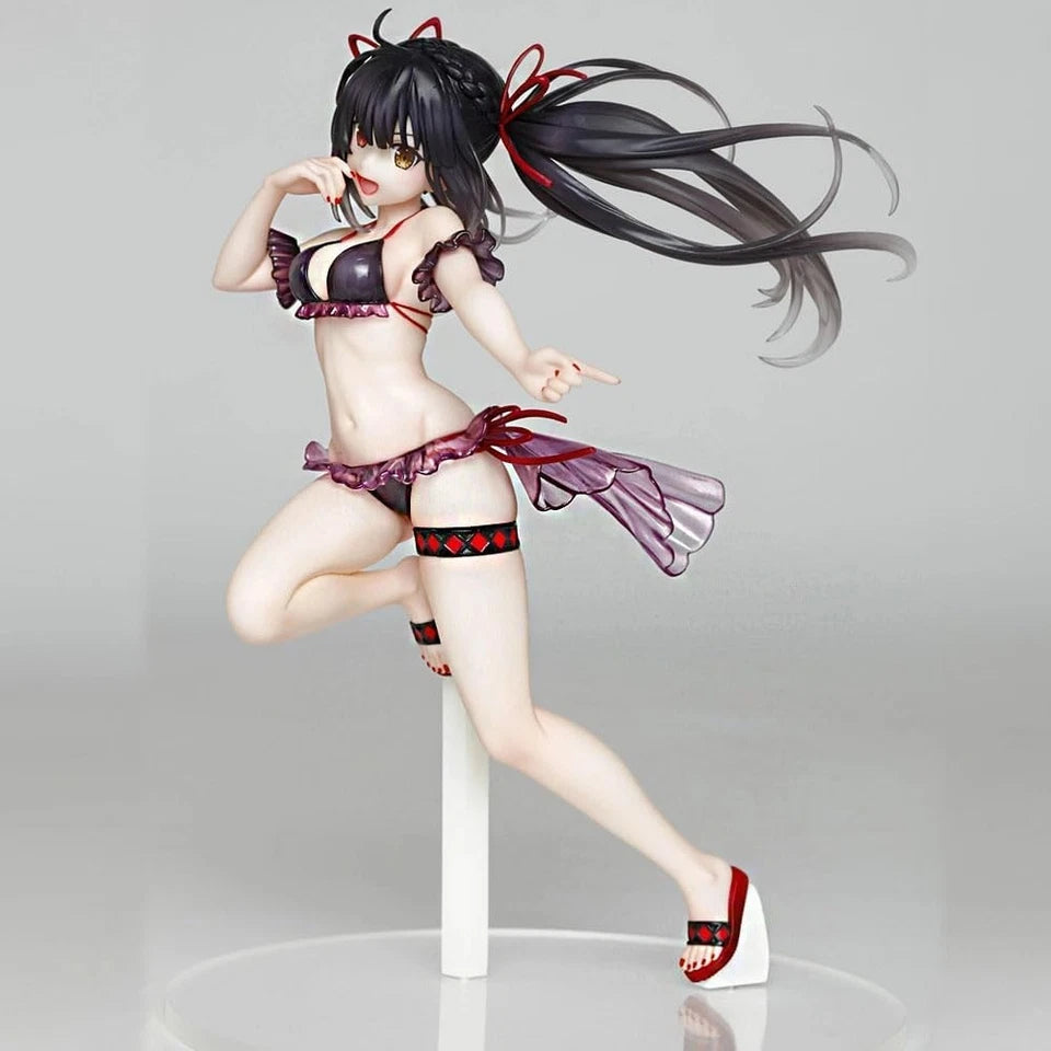 Kurumi Tokisaki Swimsuit Date A Live Anime Kawaii Waifu Figure PVC 7.8" [No Box]