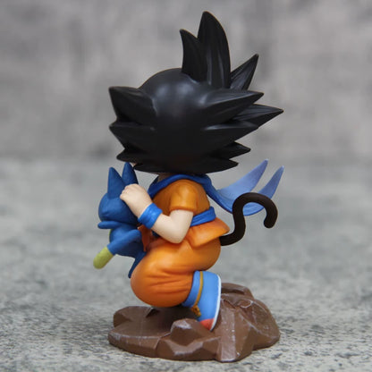 Young Goku & Puar Dragon Ball Z Anime Collectible Action Figurine PVC 4" [Boxed]