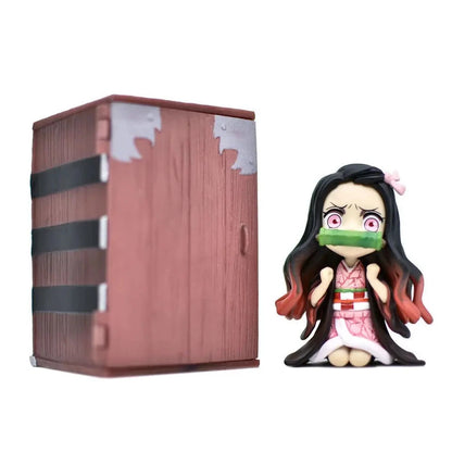 Nezuko Kamado Demon Slayer Anime Kawaii Cute Chibi Figure PVC 3.5" [No Box]