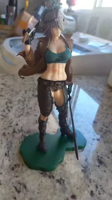 Female Jason Vorhees Collectible Scary Parody Horror Figure PVC 7" [Boxed] *Adult Collectible*