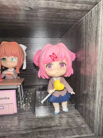 Natsuki Doki Doki Literature Club! Adjustable Kawaii Anime Figure PVC 4" [Boxed]