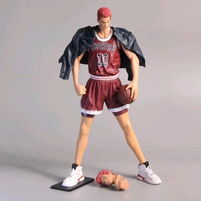Sakuragi Hanamichi Slum Dunk Anime Collectible Action Figure PVC 10" [No Box]