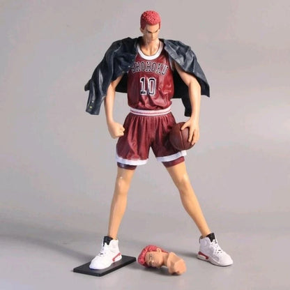 Sakuragi Hanamichi Slum Dunk Anime Collectible Action Figure PVC 10" [No Box]