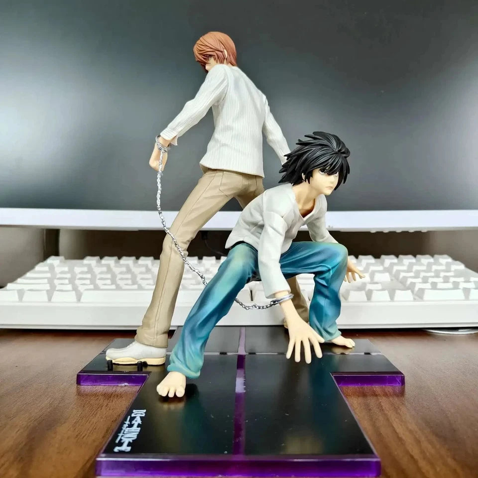 Light Yagami vs L Lawliet Death Note Collectible Anime Figure PVC 8.5" [Boxed]