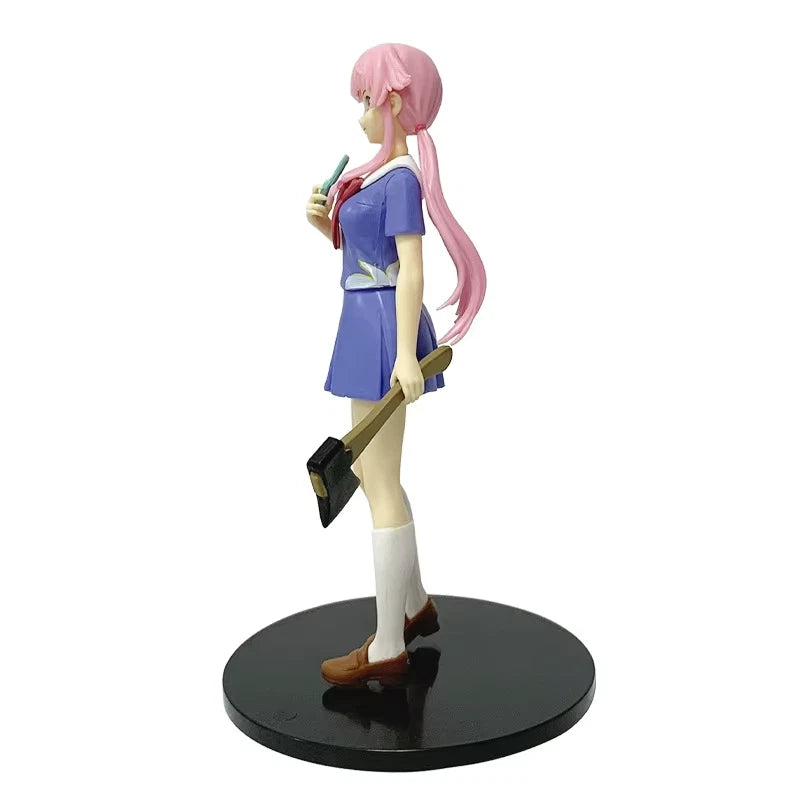 Yuno Gasai Wielding Axe Future Diary: Redial Anime Figure Model PVC 6.5" [Boxed]