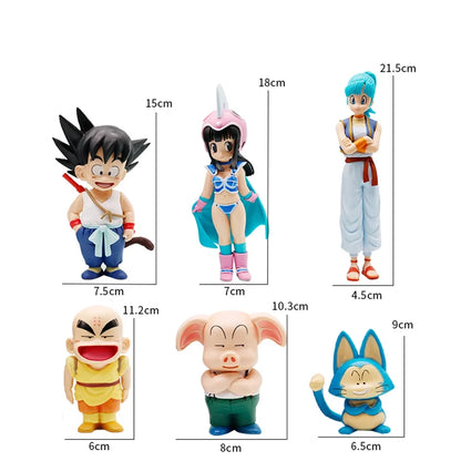 Goku, Chi-Chi, Bulma Dragon Ball Collectible Anime Figure PVC 3 - 8" [Boxed]