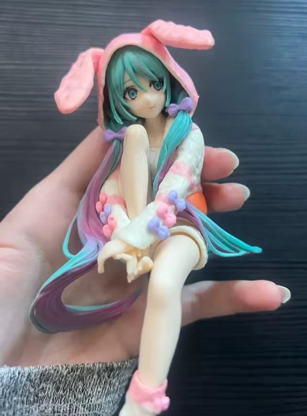 Hatsune Miku Rabbit Ear Hoodie Project DIVA Vocaloid Kawaii Figure 6" [Boxed]
