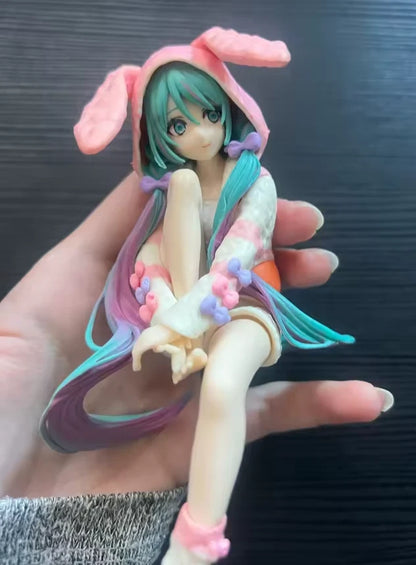 Hatsune Miku Rabbit Ear Hoodie Project DIVA Vocaloid Kawaii Figure 6" [Boxed]