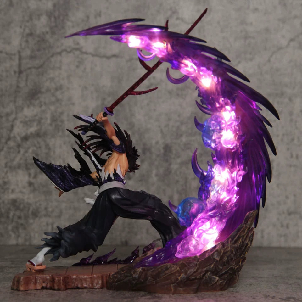 Kokushibo Upper Moon One Demon Slayer Anime Action Figure PVC 8.6" [No Box : Battery Powered]