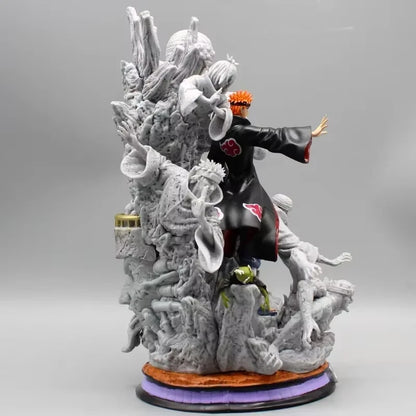 Pain Akatsuki Demonic Statue Naruto Collectible Fine-Detailed Anime Figure PVC 9" [Boxed]