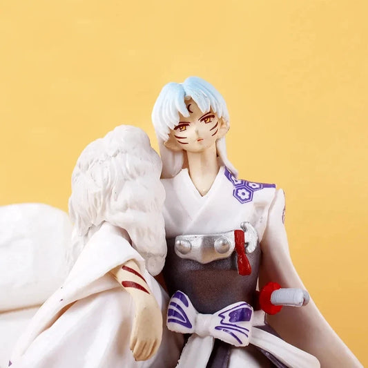 Sesshoumaru Sitting InuYasha Collectible Anime Figure Model PVC 5.5" [No Box]