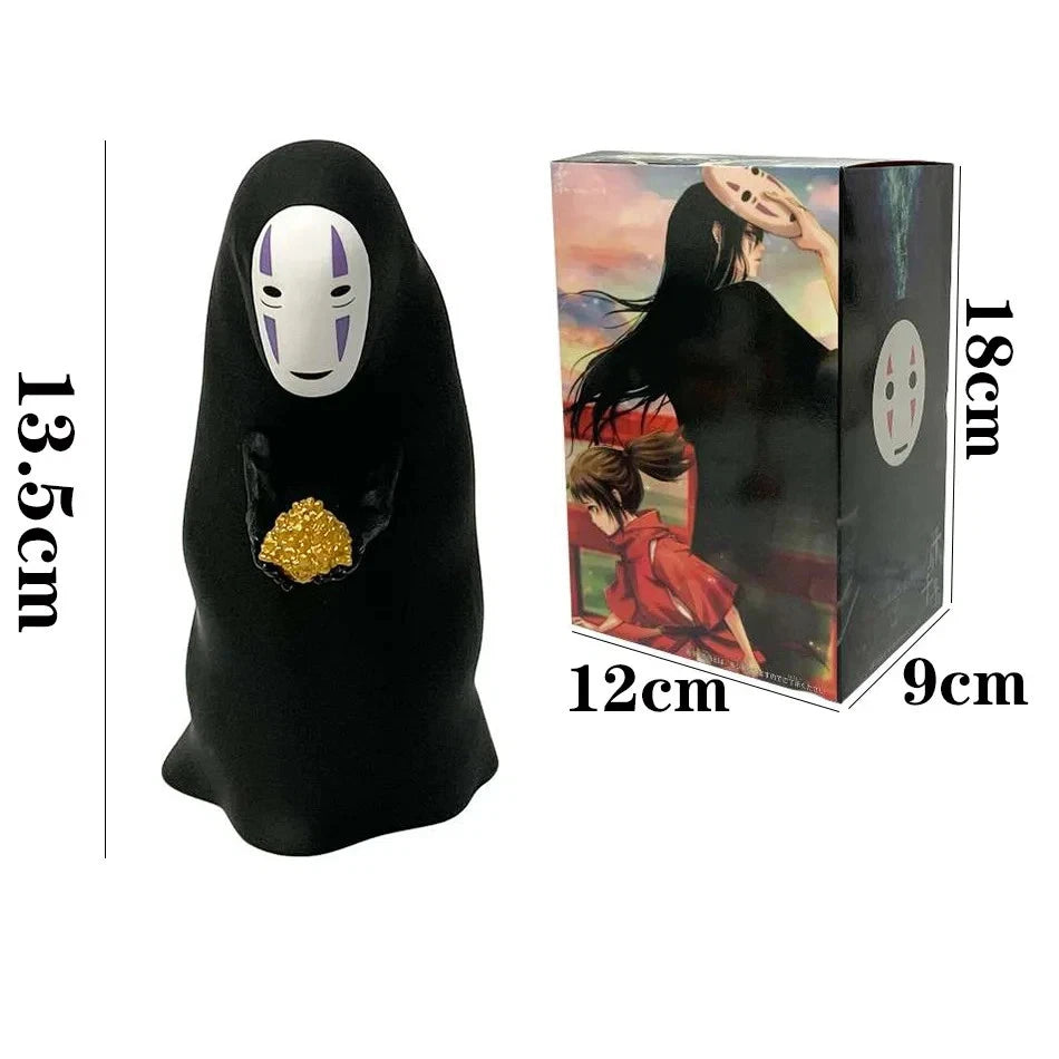 Chihiro Ogin, Kaonashi Spirited Away Movie Anime Figure Model Statue PVC 5" [Boxed]