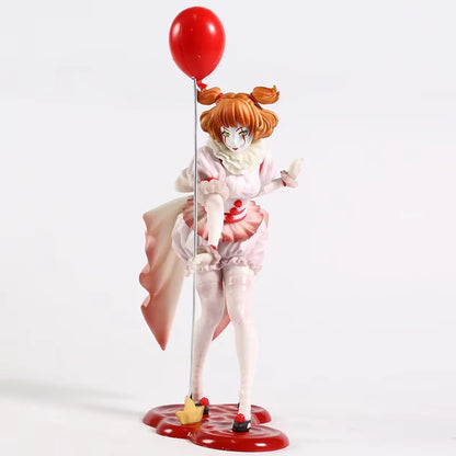 Female Pennywise The Clown Collectible Scary Parody Horror Figure PVC 7" [Boxed]