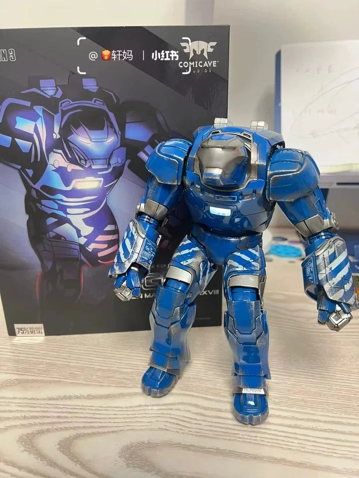 Iron Man Mark 38 Hulk Buster Marvel Adjustable Iconic Action Figure 7" [Boxed]