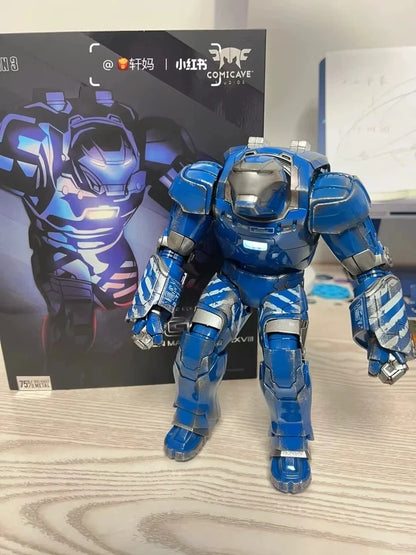 Iron Man Mark 38 Hulk Buster Marvel Adjustable Iconic Action Figure 7" [Boxed]