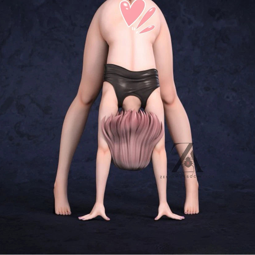 Sayaka Yoga Pose Mitasarete Mezameru Asa ni Manga Cast Off Figure PVC 5" [No Box] *Adult Collectible*