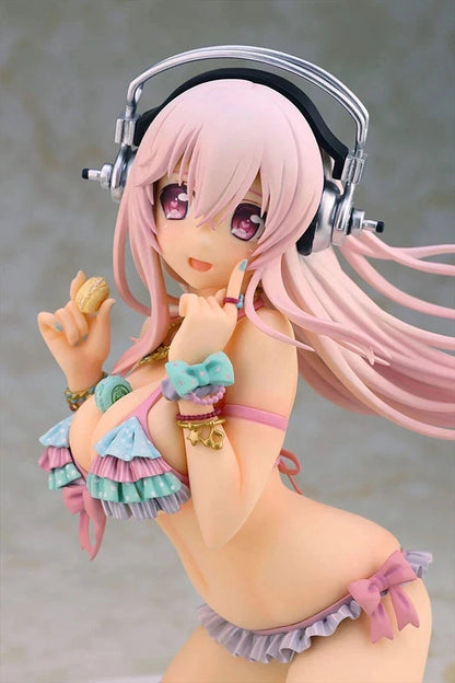 Super Sonico Macaron Tower SoniAni Anime Kawaii Figure PVC 6" [No Box] *Adult Collectible*