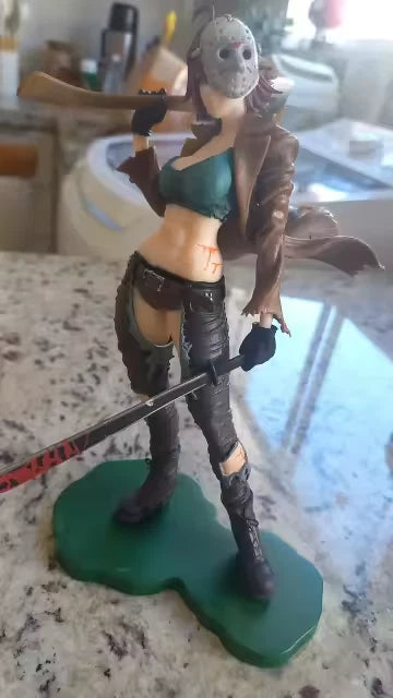Female Jason Vorhees Collectible Scary Parody Horror Figure PVC 7" [Boxed] *Adult Collectible*