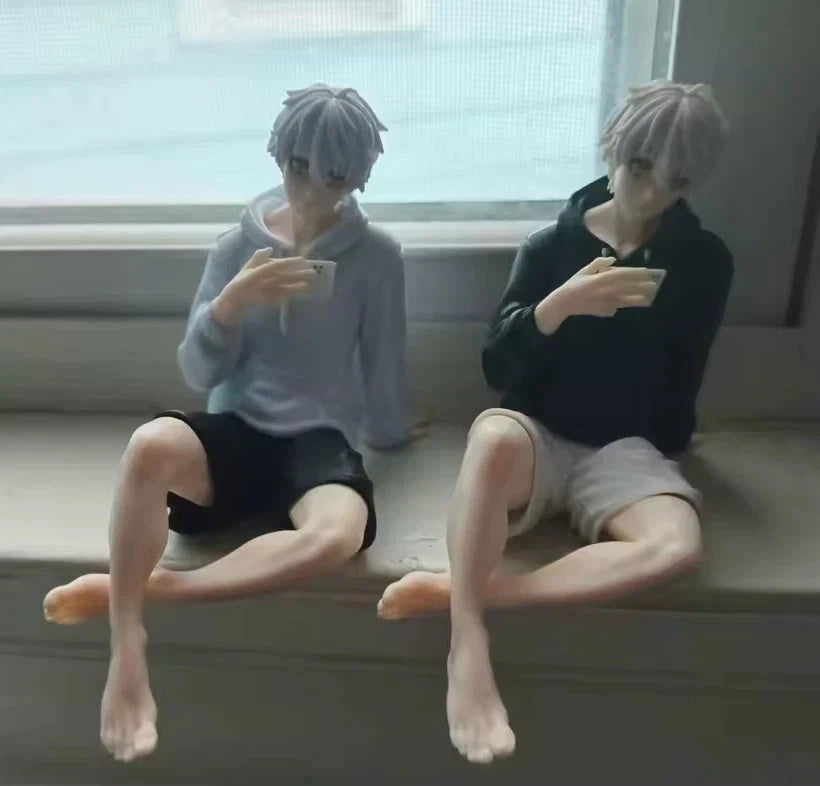 Nagi Seishiro Hoodie Blue Lock Desktop Anime Figure Model Statue PVC 3" [Boxed]