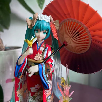 Hatsune Miku Kimono Project DIVA Vocaloid Kawaii Figure PVC 8.4" [Boxed]