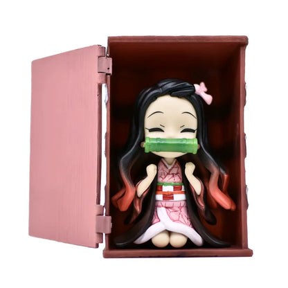 Nezuko Kamado Demon Slayer Anime Kawaii Cute Chibi Figure PVC 3.5" [No Box]