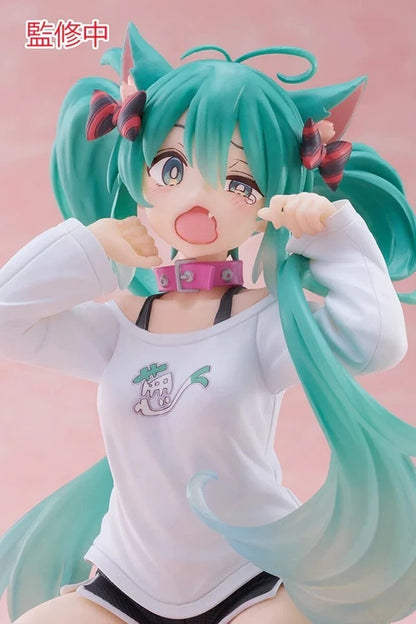 Hatsune Miku Neko Project DIVA Vocaloid Kawaii Desktop Figure PVC 4.5" [No Box]