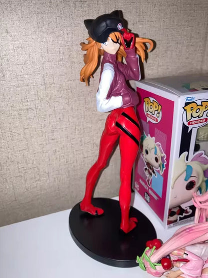 Asuka Sohryu Jersey Ver. Neon Genesis Evangelion Anime Figure Model PVC 8" [Boxed]