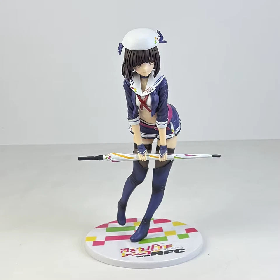 Megumi Racing Ver Saekano: How To Raise A Boring Girlfriend Anime Figure PVC 8" [Boxed]