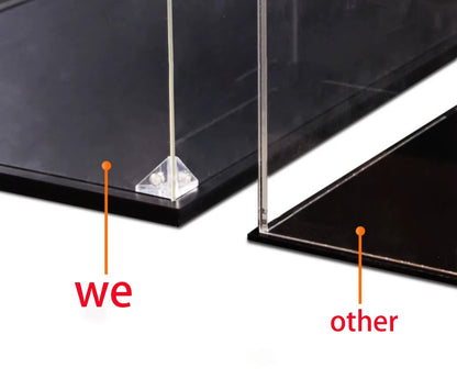 Mirror Openable Door Acrylic Display Case Dustproof Box