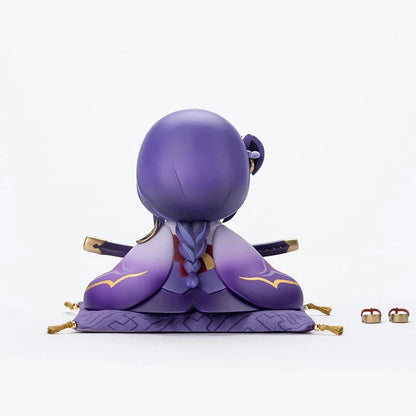 Raiden Shogun Kimono Genshin Impact RPG Kawaii Chibi Figurine PVC 3.9" [No Box]