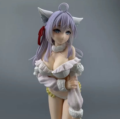 Alisa Mikhailovna White Fox Roshidere Anime Figure Model Statue PVC 10" [Adult Collectible]