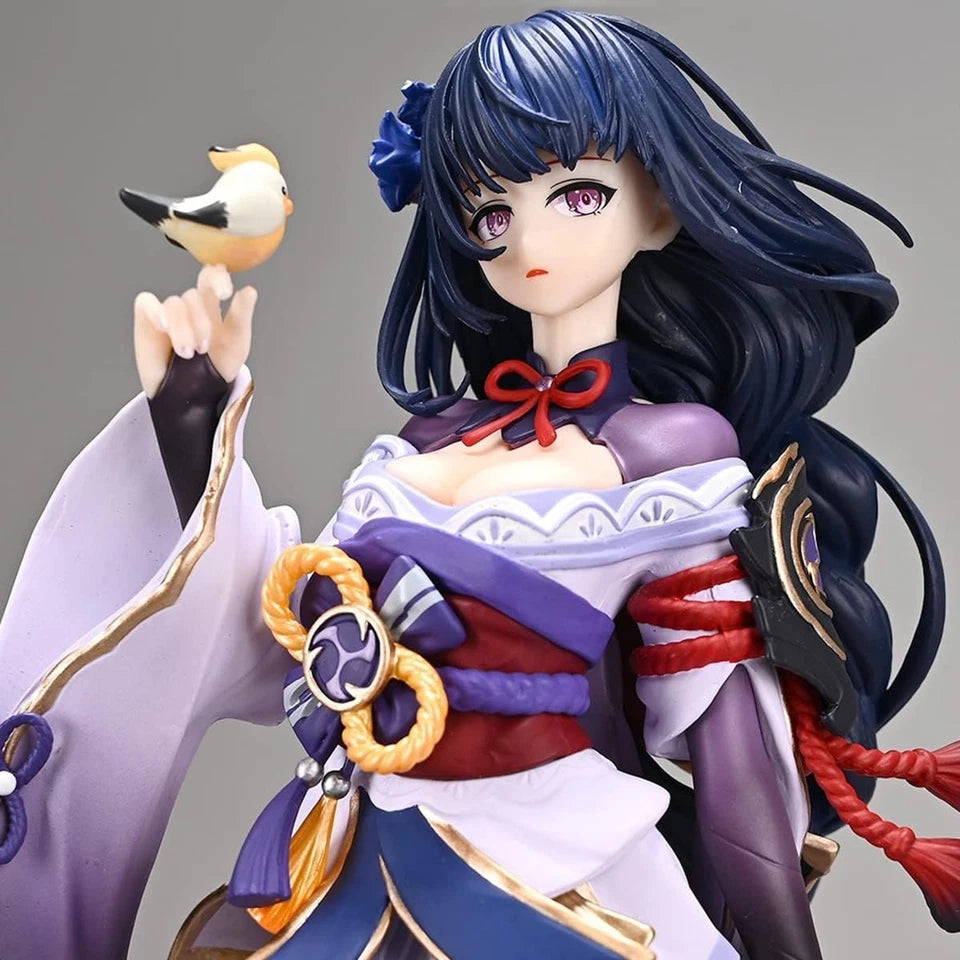 Raiden Shogun Kimono Genshin Impact RPG Kawaii Collectible Figure PVC 8" [Boxed]