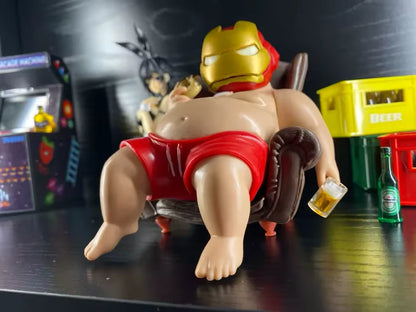 Chubby Iron Man Mark 45 Marvel Parody Funny Action Figure PVC 4.7 in [No Box]