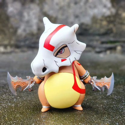 Cubone Crossover Kratos God of War Anime Action Figure 4.7  in PVC [Boxed]