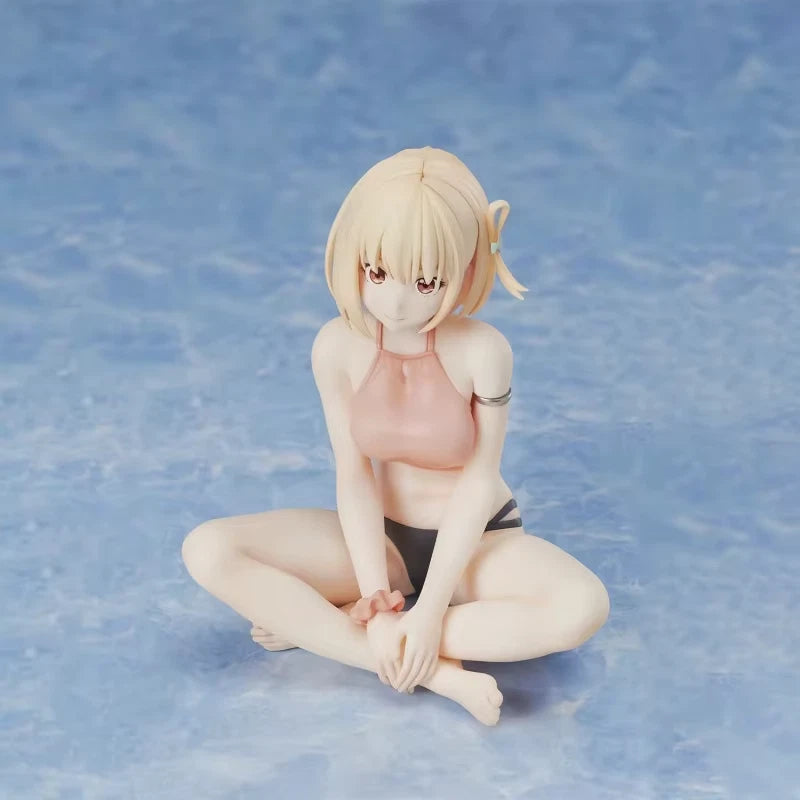 Chisato Nishikigi Beachwear Lycoris Recoil Anime Kawaii Figure PVC 4.5" [No Box]