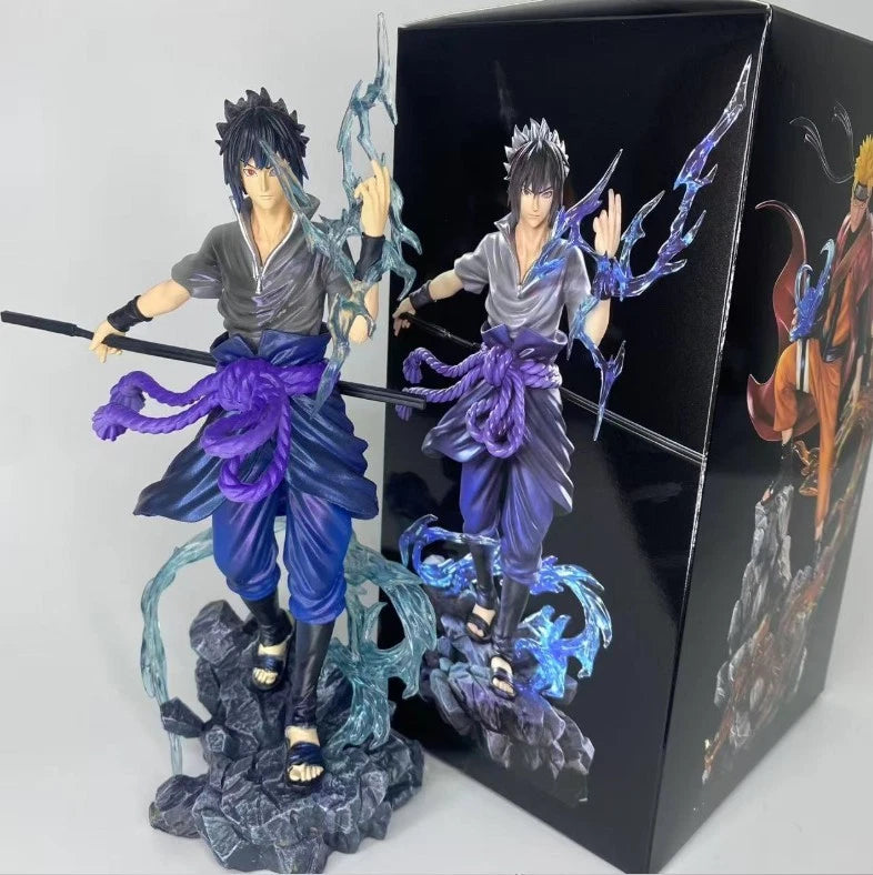 Sasuke Uchiha Chidori Naruto Anime Collectible Rare Action Figure PVC 9" [Boxed]