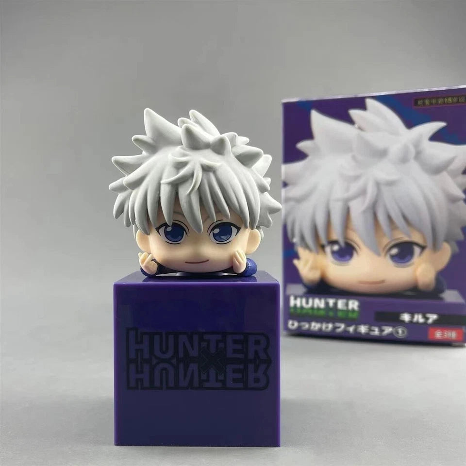 Killua, Gon, Kurapika, Hisoka Chibi Hunter × Hunter Anime Figure Model Statue PVC 4" [Boxed]
