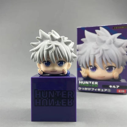 Killua, Gon, Kurapika, Hisoka Chibi Hunter × Hunter Anime Figure Model Statue PVC 4" [Boxed]