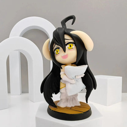 Albedo OVERLORD Anime Kawaii Chibi Desktop Figurine Girl PVC 4.2 in [No Box]