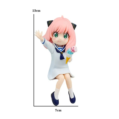 Anya Spy × Family Anime Cute Desktop Miniature Figure Girl PVC 5.1 in [No Box]