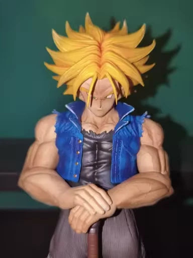 Future Trunks Super Saiyan Dragon Ball Z Anime Collectible Figure PVC 9" [No Box]