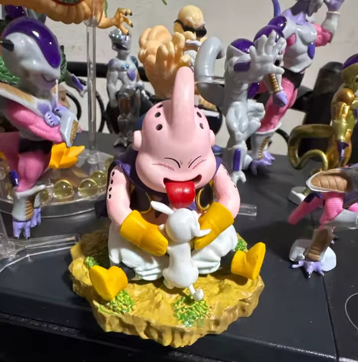 Majin Buu Sitting Kawaii Dragon Ball Z Cute Anime Figure Model PVC 3.3" [No Box]