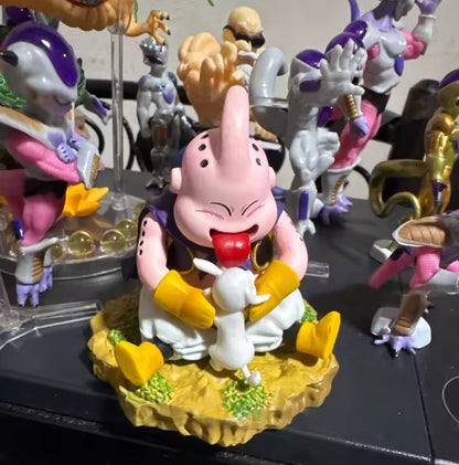 Majin Buu Sitting Kawaii Dragon Ball Z Cute Anime Figure Model PVC 3.3" [No Box]